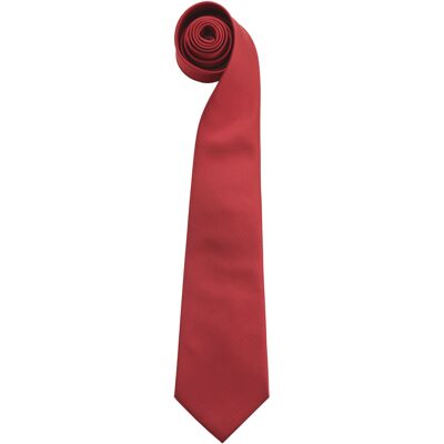 Premier Mens "Colours" Einfarbige Mode-/Business-Krawatte (2er-Pack) (Rot) Rot Einheitsgröße Premier Mens "Colours" Einfarbige Mode-/Business-Krawatte (2er-Pack) (Rot) Rot Einheitsgröße