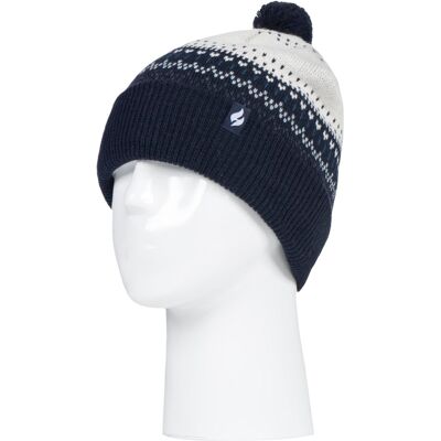 HEAT HOLDERS - Damen / Frauen gestrickte Beanie Bommelmütze mit Pom Pom Creme Einheitsgröße HEAT HOLDERS - Damen / Frauen gestrickte Beanie Bommelmütze mit Pom Pom Creme Einheitsgröße