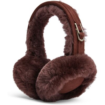 Infinity Leather Damen Winter-Ohrenschützer, superweich, flauschig, braun, warm und gemütlich, Ohrenwärmer Braun Einheitsgröße Infinity Leather Damen Winter-Ohrenschützer, superweich, flauschig, braun, warm und gemütlich, Ohrenwärmer Braun Einheitsgröße