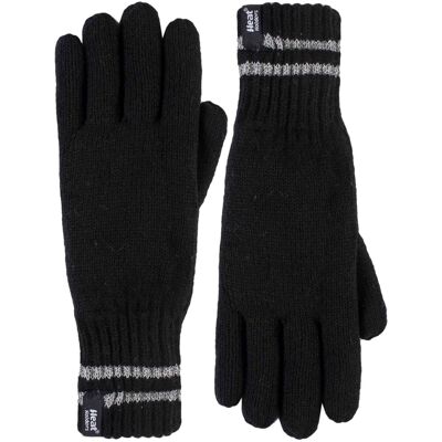 Heat Holders - Reflektierende Outdoor-Thermo-Strickhandschuhe für Herren Schwarz XS/S Heat Holders - Reflektierende Outdoor-Thermo-Strickhandschuhe für Herren Schwarz XS/S