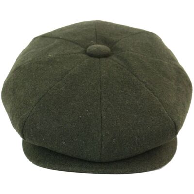 Infinity Leather Herren Peaky Blinders Newsboy 8-Panel-Mütze Olive L Infinity Leather Herren Peaky Blinders Newsboy 8-Panel-Mütze Olive L
