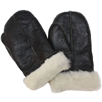 Infinity Leather Unisex-Fäustlinge aus Schaffell Creme S Infinity Leather Unisex-Fäustlinge aus Schaffell Creme S