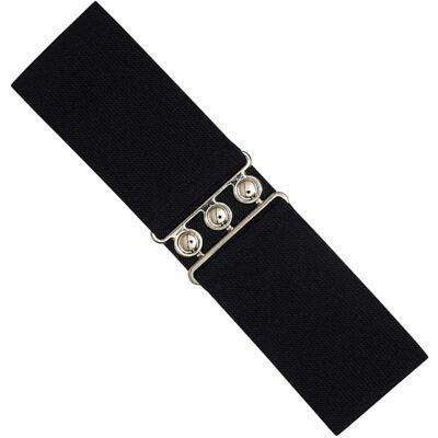 Enzo Elastischer Gürtel für Damen Schwarz M Enzo Elastischer Gürtel für Damen Schwarz M