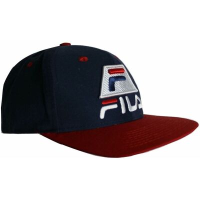 Fila Logo Mens Navy/Rote Kappe Rot Einheitsgröße Fila Logo Mens Navy/Rote Kappe Rot Einheitsgröße
