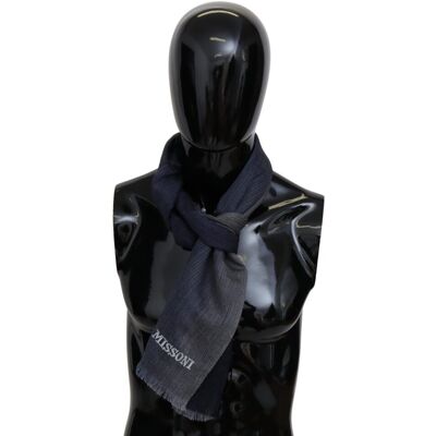 Missoni Echarpe unisexe à franges en laine grise pour hommes, pour envelopper le cou. Grau Einheitsgröße Missoni Echarpe unisexe à franges en laine grise pour hommes, pour envelopper le cou. Grau Einheitsgröße