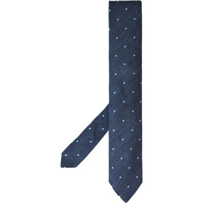 Hackett London Casual Dot Mens Navy Krawatten Blau Einheitsgröße Hackett London Casual Dot Mens Navy Krawatten Blau Einheitsgröße