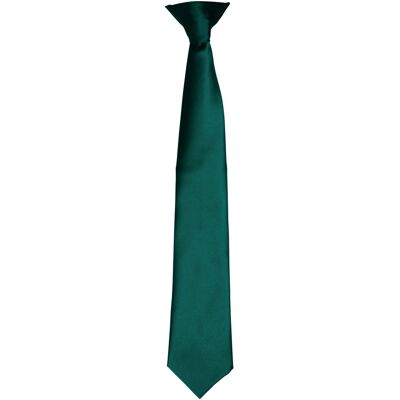 Premier Colours Herren Satin Clip Krawatte (Flasche) Grün Einheitsgröße Premier Colours Herren Satin Clip Krawatte (Flasche) Grün Einheitsgröße