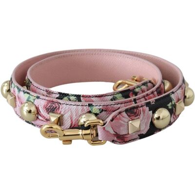 Dolce & Gabbana Sac à bandoulière accessoire pour femme, rose, fleuri et clous d'or Rosa Einheitsgröße Dolce & Gabbana Sac à bandoulière accessoire pour femme, rose, fleuri et clous d'or Rosa Einheitsgröße