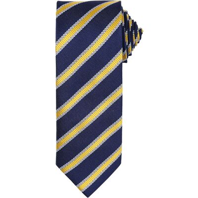 Premier - Krawatte für Herren (Marineblau/Gold) Marine Einheitsgröße Premier - Krawatte für Herren (Marineblau/Gold) Marine Einheitsgröße