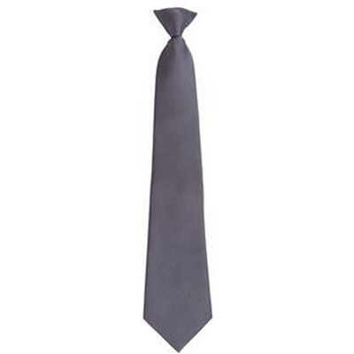 Premier Mens Fashion "Farben" Arbeit Clip auf Krawatte (grau) Grau Einheitsgröße Premier Mens Fashion "Farben" Arbeit Clip auf Krawatte (grau) Grau Einheitsgröße