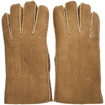 Infinity Leather Hellbraune Luxus-Handschuhe aus Wildleder und Schaffell für Herren Bräunen XL Infinity Leather Hellbraune Luxus-Handschuhe aus Wildleder und Schaffell für Herren Bräunen XL