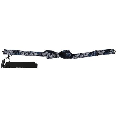 Dolce & Gabbana Marineblau Floral Schlank Verstellbar Hals Papillon Männer Fliege Mehrfarben Einheitsgröße Dolce & Gabbana Marineblau Floral Schlank Verstellbar Hals Papillon Männer Fliege Mehrfarben Einheitsgröße