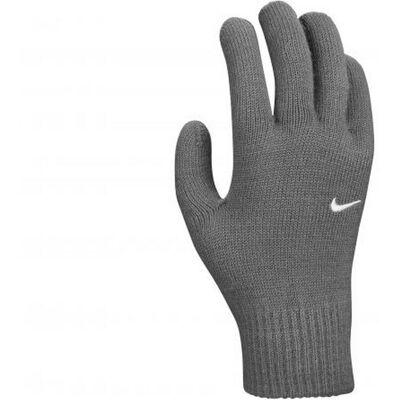 Nike Herren Handschuhe mit gestricktem Swoosh (Grau) Grau S/M Nike Herren Handschuhe mit gestricktem Swoosh (Grau) Grau S/M