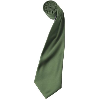 Premier Mens Plain Satin Krawatte (schmale Klinge) (2er-Pack) (Olive) Olive Einheitsgröße Premier Mens Plain Satin Krawatte (schmale Klinge) (2er-Pack) (Olive) Olive Einheitsgröße