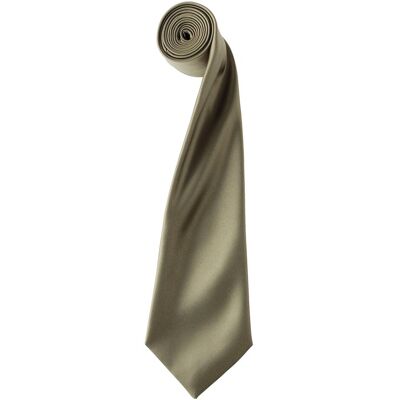 Premier - "Colours" Krawatte für Herren/Damen Unisex (Salbei) Grau Einheitsgröße Premier - "Colours" Krawatte für Herren/Damen Unisex (Salbei) Grau Einheitsgröße