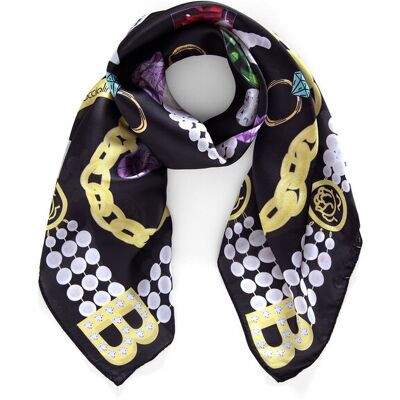 Braccialini Foulard Frauen Schwarz Einheitsgröße Braccialini Foulard Frauen Schwarz Einheitsgröße