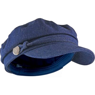 Sock Snob Damen Baumwolle Peaked Denim oder Kord Baker Boy Hut Fiddler Cap Blau Einheitsgröße Sock Snob Damen Baumwolle Peaked Denim oder Kord Baker Boy Hut Fiddler Cap Blau Einheitsgröße