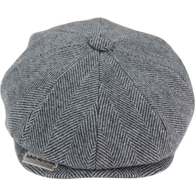 Infinity Leather Herren Peaky Blinders Tweedhut mit Rasierklinge Grau M Infinity Leather Herren Peaky Blinders Tweedhut mit Rasierklinge Grau M