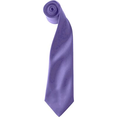 Premier Colours Herren Satin Clip Krawatte (2er Pack) (Lila) Lila Einheitsgröße Premier Colours Herren Satin Clip Krawatte (2er Pack) (Lila) Lila Einheitsgröße