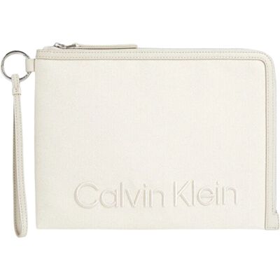 Calvin Klein Jeans Calvin Klein Damen Geldbörse mit eingeprägtem Logo Weiß Einheitsgröße Calvin Klein Jeans Calvin Klein Damen Geldbörse mit eingeprägtem Logo Weiß Einheitsgröße
