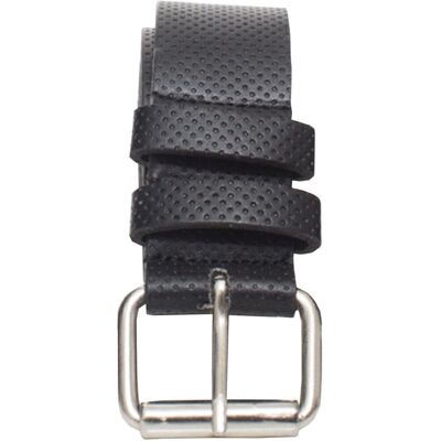 Kruze By Enzo Kruze Herrengürtel aus schwarzem geprägtem Leder Schwarz XL Kruze By Enzo Kruze Herrengürtel aus schwarzem geprägtem Leder Schwarz XL