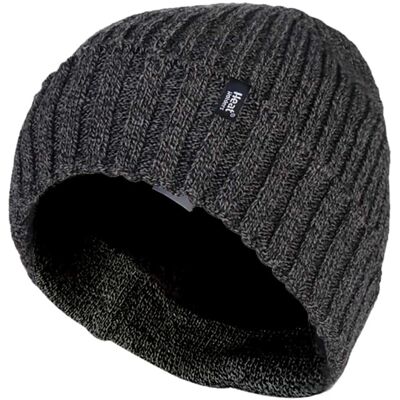 Heat Holders Herren 3,6 tog Fleece gefüttert Thermal Turn Over Manschette Winter Beanie Hut Grau Einheitsgröße Heat Holders Herren 3,6 tog Fleece gefüttert Thermal Turn Over Manschette Winter Beanie Hut Grau Einheitsgröße