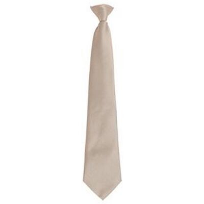 Premier Herren Clip-On-Krawatte, verschiedene Farben (Khaki) Khaki Einheitsgröße Premier Herren Clip-On-Krawatte, verschiedene Farben (Khaki) Khaki Einheitsgröße