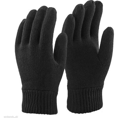 Herren 3M Schwarz Thinsulate Thermal gefüttert Winterhandschuhe Schwarz M Herren 3M Schwarz Thinsulate Thermal gefüttert Winterhandschuhe Schwarz M