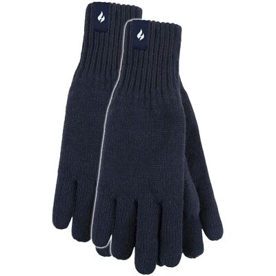 Heat Holders Herren Thermohandschuhe mit schützender Rippbund Marine S/M Heat Holders Herren Thermohandschuhe mit schützender Rippbund Marine S/M