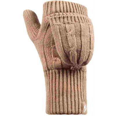 Heat Holders Damen Kabelstrick 2,3 Tog Thermo Winter Fingerlose Umhängehandschuhe Beige Einheitsgröße Heat Holders Damen Kabelstrick 2,3 Tog Thermo Winter Fingerlose Umhängehandschuhe Beige Einheitsgröße