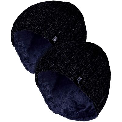 Heat Holders Herren Chunky Soft Winter Rippenmütze - 2er Pack Marine Einheitsgröße Heat Holders Herren Chunky Soft Winter Rippenmütze - 2er Pack Marine Einheitsgröße