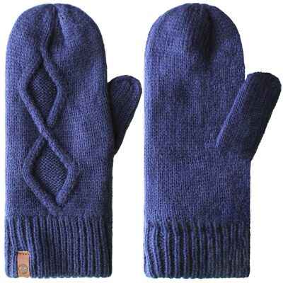 Timberland Cable Mitten Damen Navy Handschuhe Marine Einheitsgröße Timberland Cable Mitten Damen Navy Handschuhe Marine Einheitsgröße