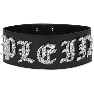 Philipp Plein Gürtel Gothic Plein Schwarz 85cm Philipp Plein Gürtel Gothic Plein Schwarz 85cm
