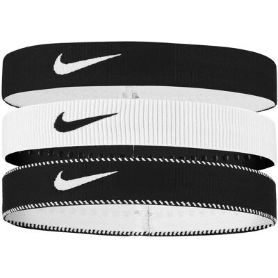 Nike - "Classic" Stirnband Breites Band(3er-Pack) (Weiß/Schwarz) Weiß Einheitsgröße Nike - "Classic" Stirnband Breites Band(3er-Pack) (Weiß/Schwarz) Weiß Einheitsgröße