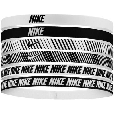 Nike - "Classic" Haarband(6er-Pack) (Weiß/Schwarz) Weiß Einheitsgröße Nike - "Classic" Haarband(6er-Pack) (Weiß/Schwarz) Weiß Einheitsgröße