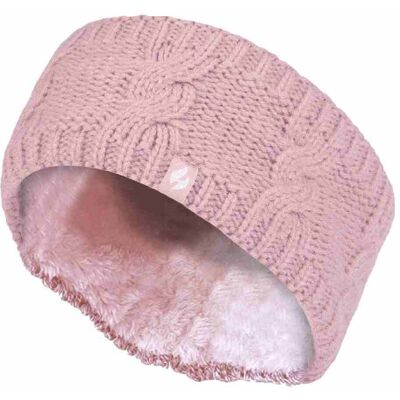 Heat Holders Damen Kabelstrick Fleece gefüttertes thermisches Winter-Ohrwärmer-Stirnband Cremefarben Einheitsgröße Heat Holders Damen Kabelstrick Fleece gefüttertes thermisches Winter-Ohrwärmer-Stirnband Cremefarben Einheitsgröße