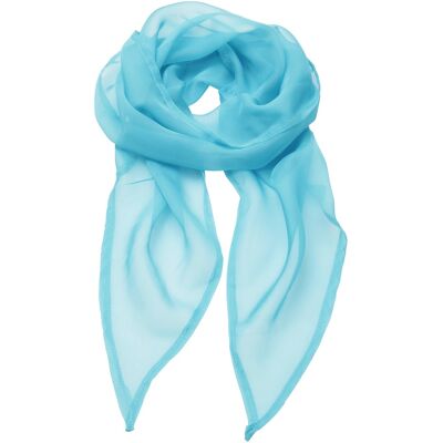 Premier Damen Chiffon-Schal / Chiffon-Halstuch (Türkis) Türkis Einheitsgröße Premier Damen Chiffon-Schal / Chiffon-Halstuch (Türkis) Türkis Einheitsgröße