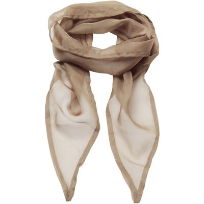 Premier Damen Chiffon-Schal / Chiffon-Halstuch (Khaki) Khaki Einheitsgröße Premier Damen Chiffon-Schal / Chiffon-Halstuch (Khaki) Khaki Einheitsgröße