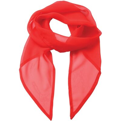 Premier Damen Chiffon-Schal / Chiffon-Halstuch (Erdbeerrot) Rot Einheitsgröße Premier Damen Chiffon-Schal / Chiffon-Halstuch (Erdbeerrot) Rot Einheitsgröße