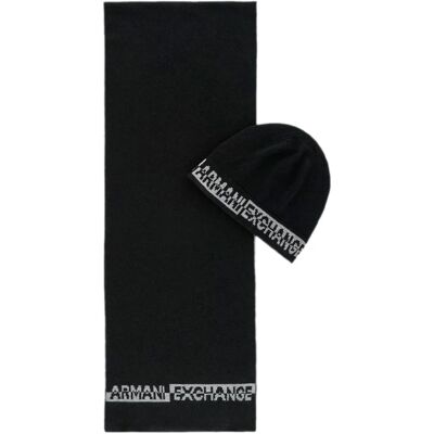 Armani Exchange Herren-Signaturschal Schwarz Einheitsgröße Armani Exchange Herren-Signaturschal Schwarz Einheitsgröße