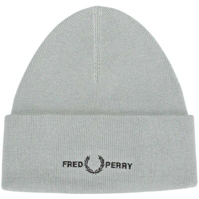 Fred Perry - Mütze für Herren/Damen Unisex, Logo (Silber) Silber Einheitsgröße Fred Perry - Mütze für Herren/Damen Unisex, Logo (Silber) Silber Einheitsgröße