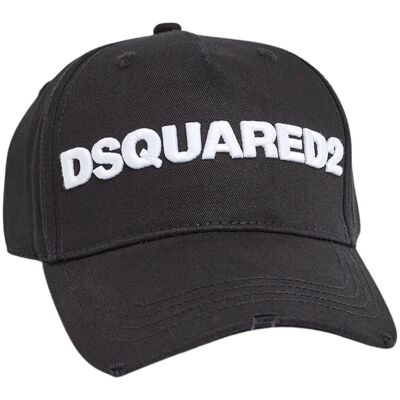 DSquared2 - Baseball-Mütze (Schwarz/Weiß) Schwarz Einheitsgröße DSquared2 - Baseball-Mütze (Schwarz/Weiß) Schwarz Einheitsgröße