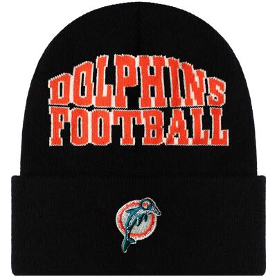 Mitchell & Ness NFL Miami Dolphins Origins Strickmütze Schwarz Rot Einheitsgröße Mitchell & Ness NFL Miami Dolphins Origins Strickmütze Schwarz Rot Einheitsgröße