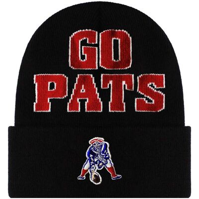 Mitchell & Ness NFL New England Patriots Origins Strickmütze Schwarz Rot Einheitsgröße Mitchell & Ness NFL New England Patriots Origins Strickmütze Schwarz Rot Einheitsgröße