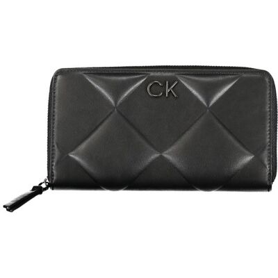 Calvin Klein Gestepptes Reißverschluss-Portemonnaie K60k606747 Schwarz Einheitsgröße Calvin Klein Gestepptes Reißverschluss-Portemonnaie K60k606747 Schwarz Einheitsgröße