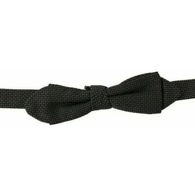Dolce & Gabbana Schwarze Strukturierte Fliege Dunkelgrau Einheitsgröße Dolce & Gabbana Schwarze Strukturierte Fliege Dunkelgrau Einheitsgröße