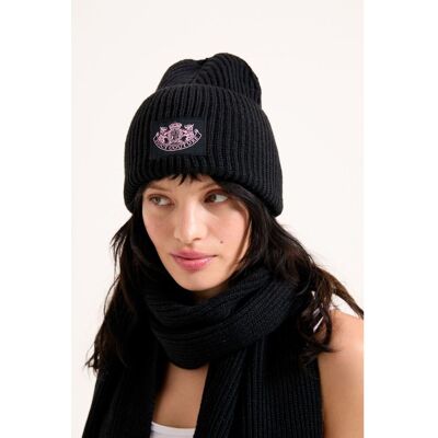 Juicy Couture Wappen Unisex Erwachsene Schwarzes Hut- und Schal-Set - Einheitsgröße Schwarz Einheitsgröße Juicy Couture Wappen Unisex Erwachsene Schwarzes Hut- und Schal-Set - Einheitsgröße Schwarz Einheitsgröße