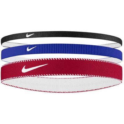 Nike - "Classic" Stirnband(3er-Pack) (Rot/Blau/Schwarz) Rot Einheitsgröße Nike - "Classic" Stirnband(3er-Pack) (Rot/Blau/Schwarz) Rot Einheitsgröße