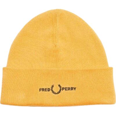 Fred Perry - Mütze für Herren/Damen Unisex, Logo (Golden) Gold Einheitsgröße Fred Perry - Mütze für Herren/Damen Unisex, Logo (Golden) Gold Einheitsgröße