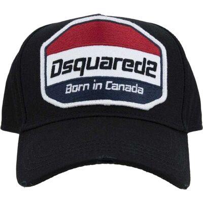 DSquared2 Born In Canada Logo Cap (Schwarz) Schwarz Einheitsgröße DSquared2 Born In Canada Logo Cap (Schwarz) Schwarz Einheitsgröße